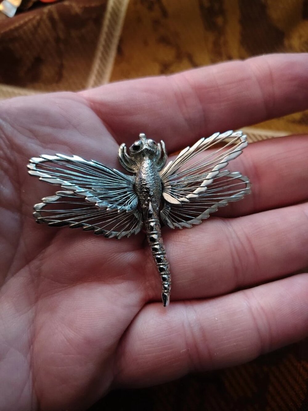 Ladies dragonfly pin